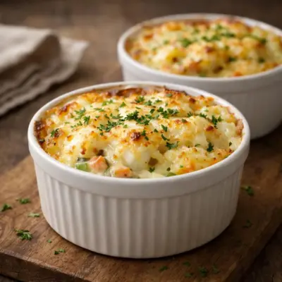 Recette petits gratins de cabillaud aux légumes