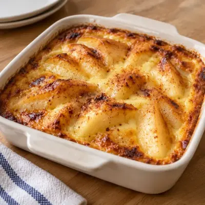 Poires aux œufs au lait : recette facile