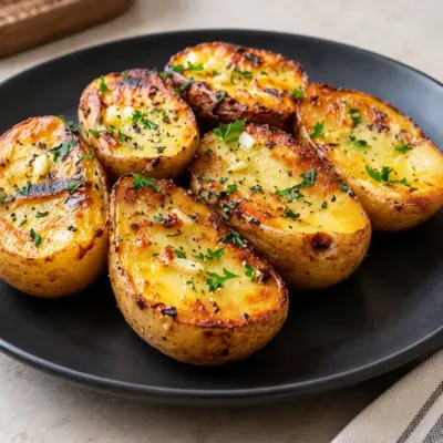 Pommes de terre au four : ail et beurre