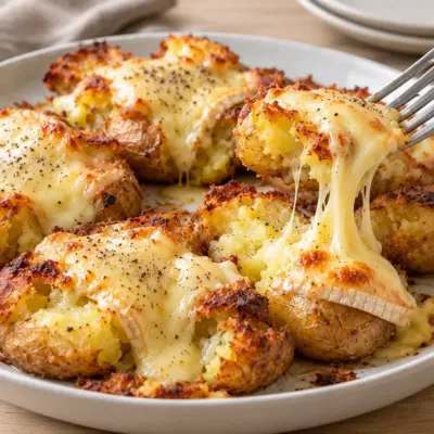 Pommes de terre écrasées : recette au fromage