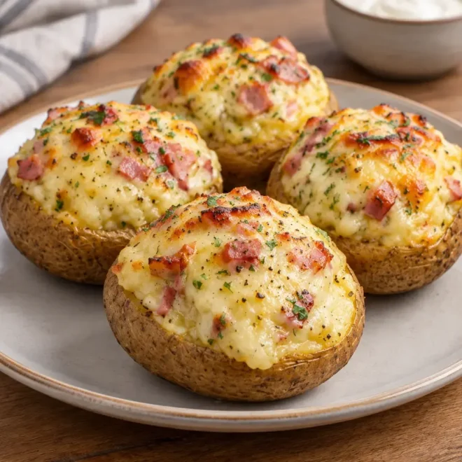 Pommes de terre farcies : recette au reblochon