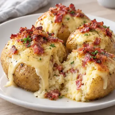 Pommes de terre farcies faciles au camembert
