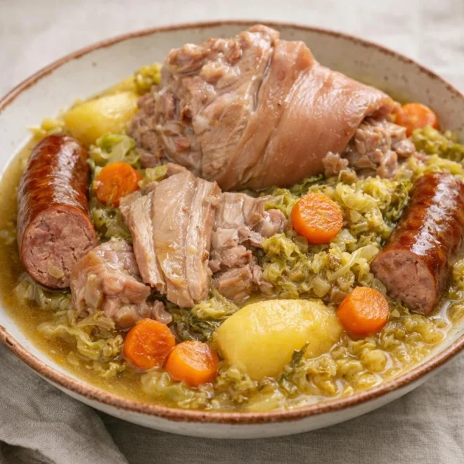 Recette potée auvergnate : petit salé, choux et saucisson