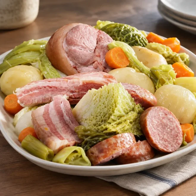 Potée auvergnate traditionnelle au porc et au chou