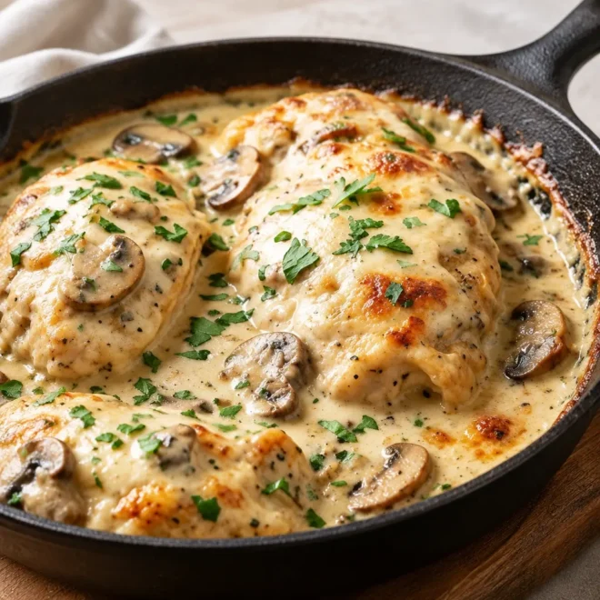 Poulet à la crème : recette facile au comté