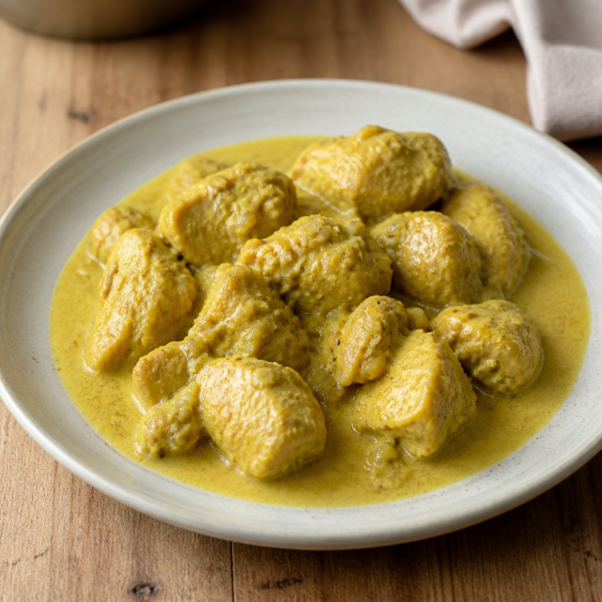 Poulet coco réunionnais : recette au curcuma