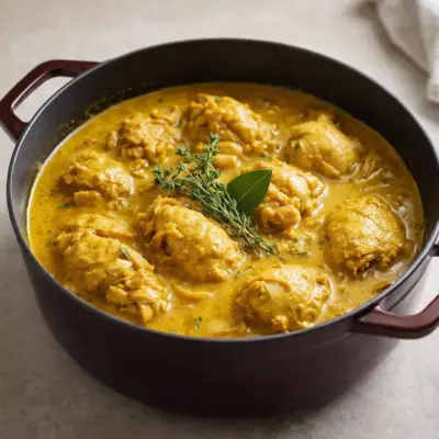 Recette poulet coco réunionnais au lait de coco
