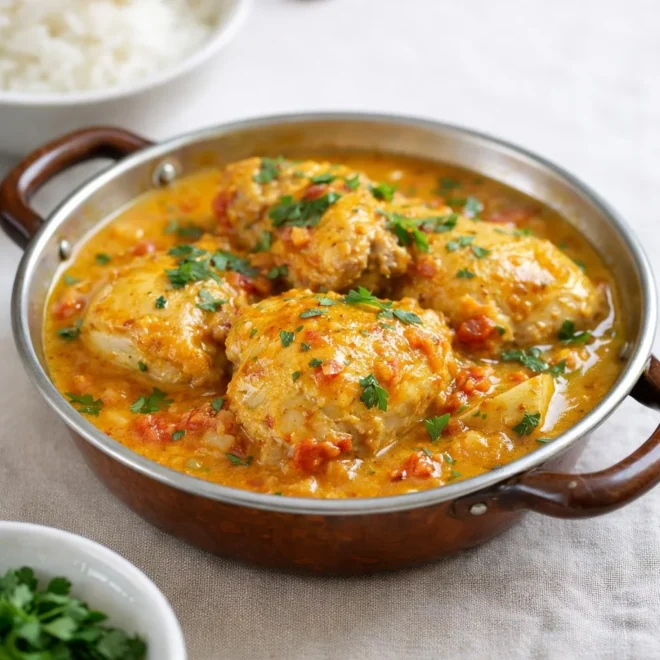 Recette poulet coco réunionnais onctueuse au lait de coco