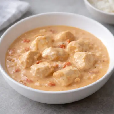 poulet malgache au lait de coco crémeux au Philadelphia
