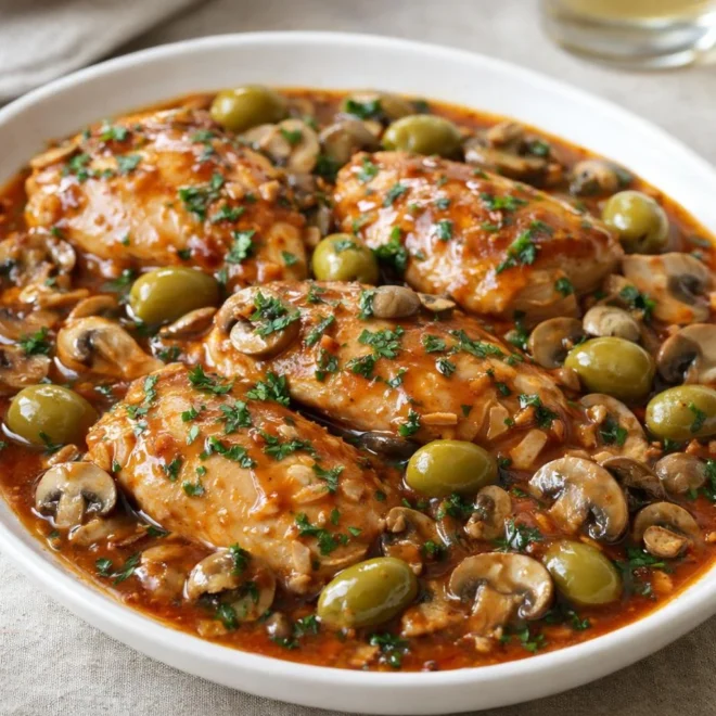 Recette poulet sauté à la chasseur provençale