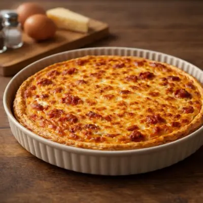 Recette quiche au chorizo classique (pâte feuilletée)