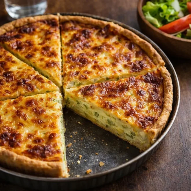 Recette quiche invisible aux pommes de terre