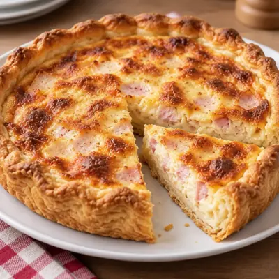 Quiche jambon fromage : recette facile et crémeuse