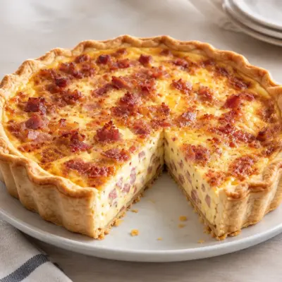 Quiche lorraine : recette facile et crémeuse