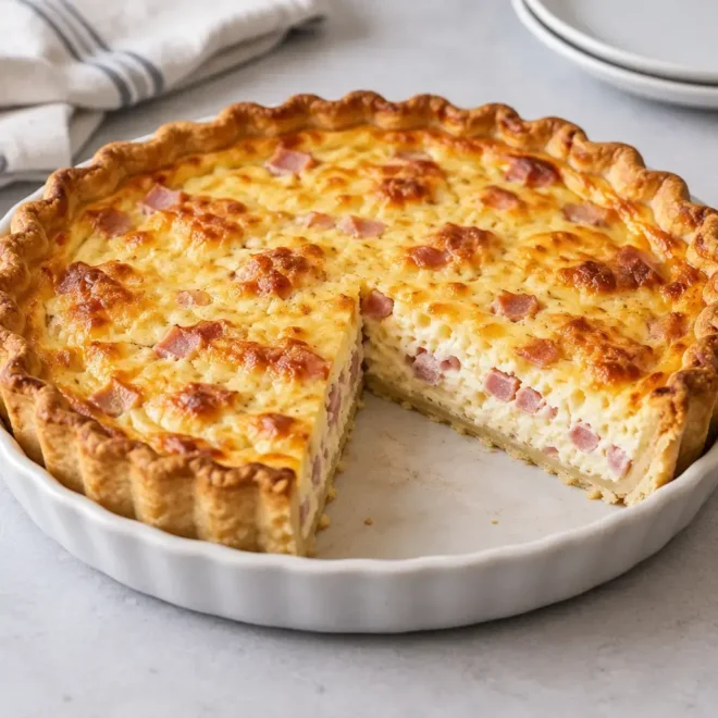 Quiche lorraine : recette facile au jambon
