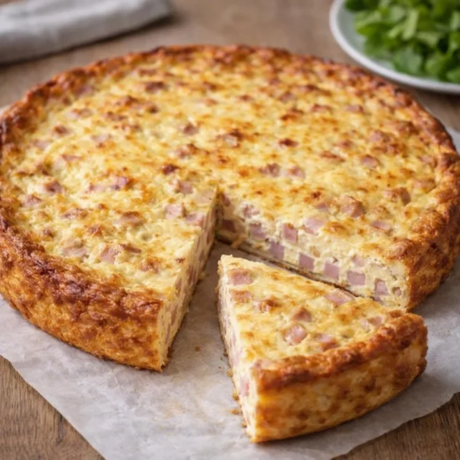 Quiche lorraine légère sans pâte peu calorique