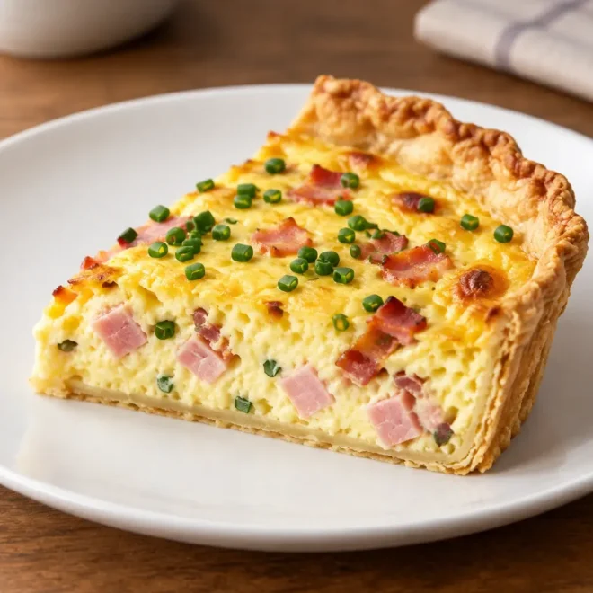 Quiche lorraine maison aux lardons et gruyère