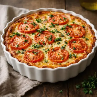 Quiche sans pâte au thon : moelleuse et fondante