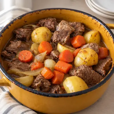 Ragoût de bœuf pommes de terre et carottes