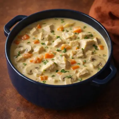 Ragoût de poulet crémeux tout-en-un au cheddar