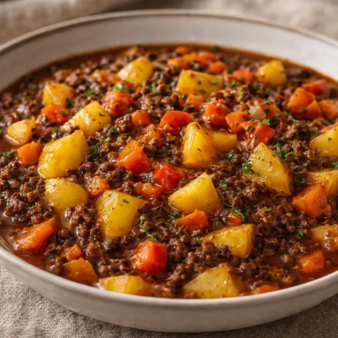 Ragoût du pauvre bœuf pommes de terre