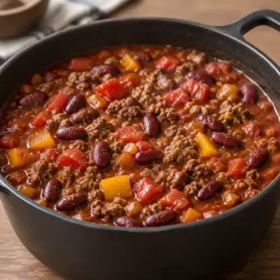 Recette chili con carne facile et mijotée