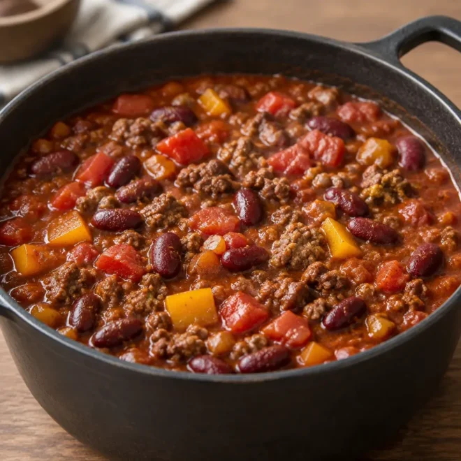 Recette chili con carne facile et mijotée