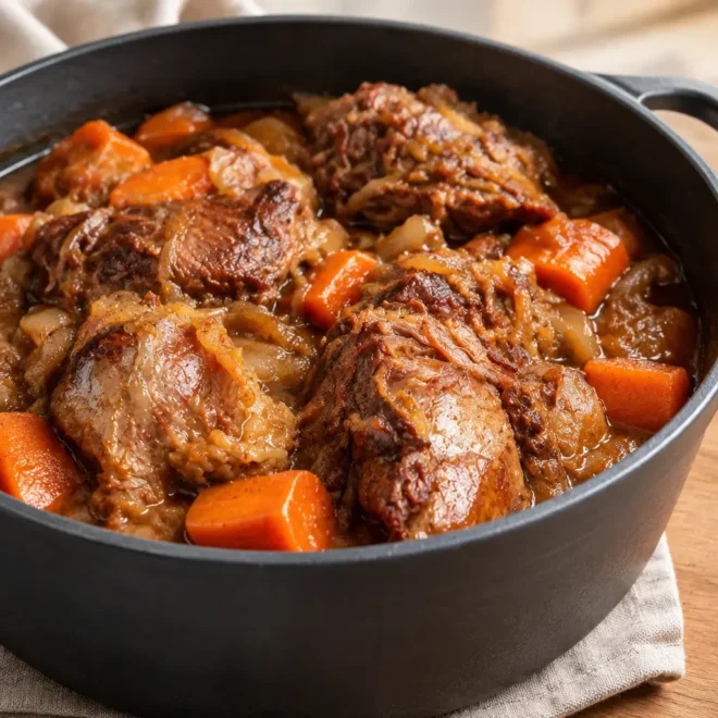 Recette de bœuf braisé fondant en cocotte