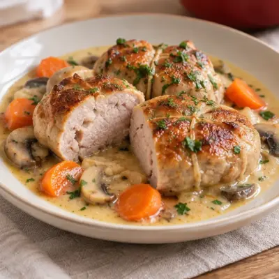 Recette de paupiettes aux champignons facile