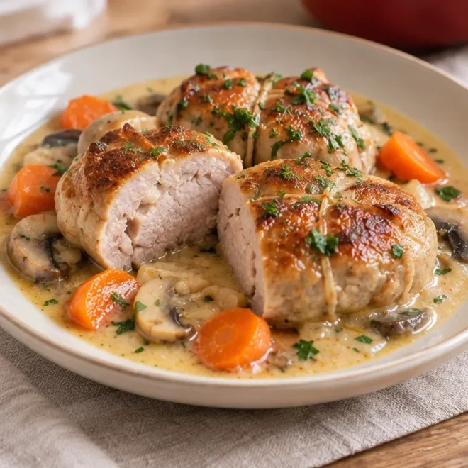 Recette de paupiettes aux champignons facile