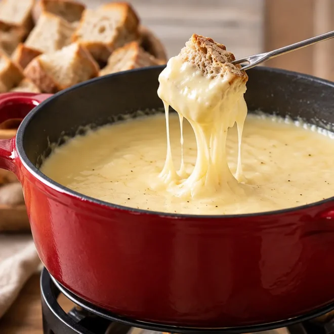 Recette fondue savoyarde aux trois fromages