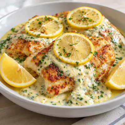Recette poisson poêlé à la crème citron
