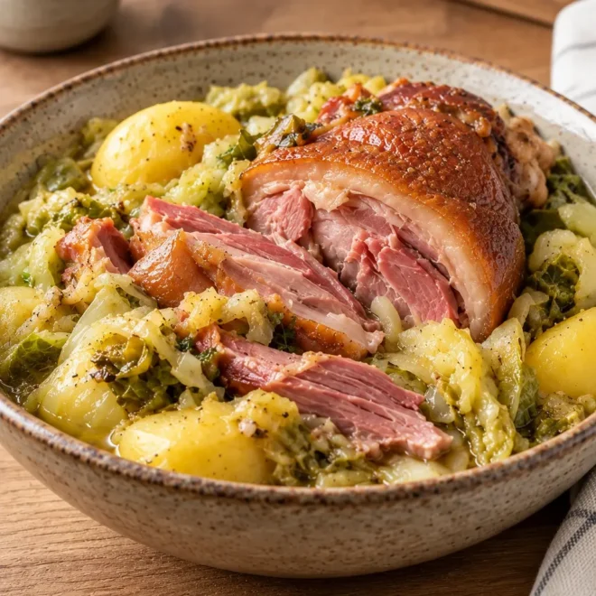 Recette porc braisé au chou et pommes de terre