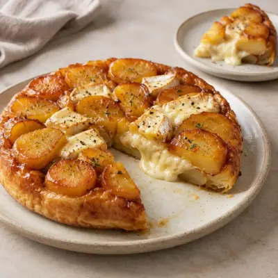 Recette tarte tatin de pommes de terre au camembert