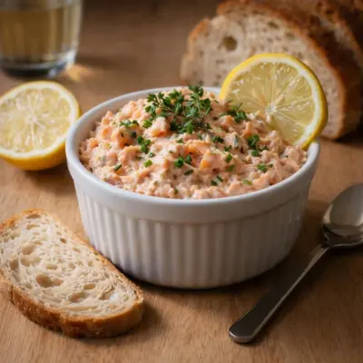 Rillettes de saumon maison au citron, crémeuses & faciles
