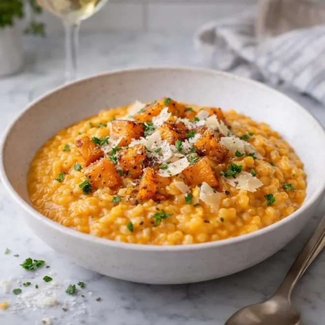 Risotto crémeux butternut parmesan | Recette