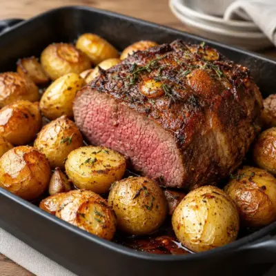 Rôti de bœuf au four facile et rosé