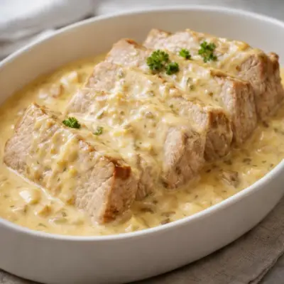 Rôti de porc au maroilles : sauce onctueuse