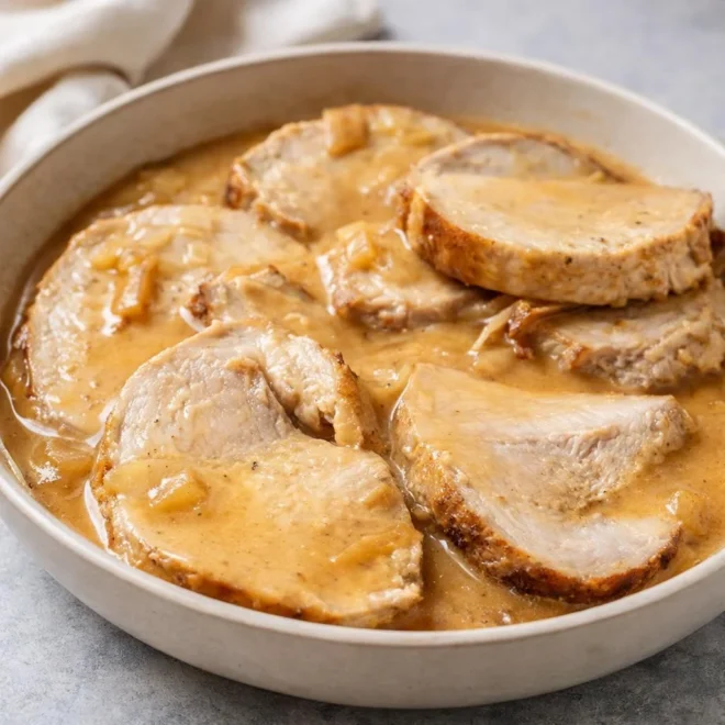 Recette rôti de porc en cocotte moutarde et miel