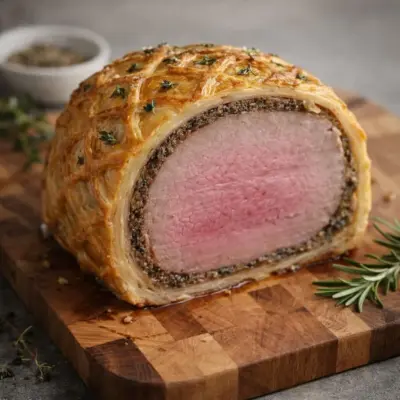 Rôti de porc en croûte feuilletée : recette Wellington