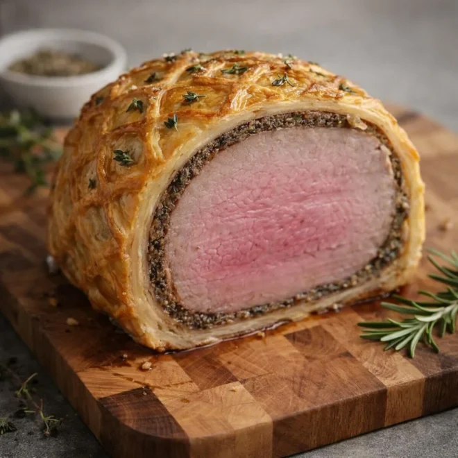 Rôti de porc en croûte feuilletée : recette Wellington