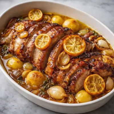 Rouelle de porc citron confit : mijotage fondant