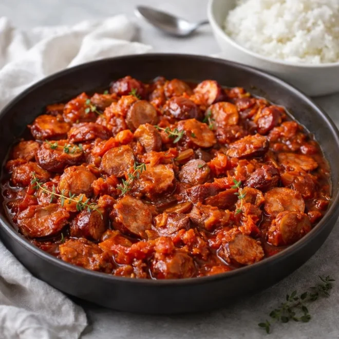 Recette rougail saucisse créole : la sauce tomate confite