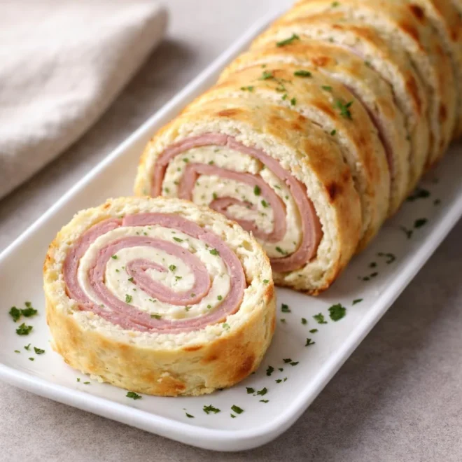 Roulé apéritif au jambon et fromage : facile