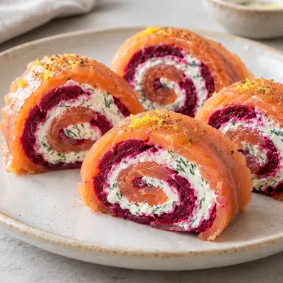 Roulé de saumon fumé facile et sans cuisson
