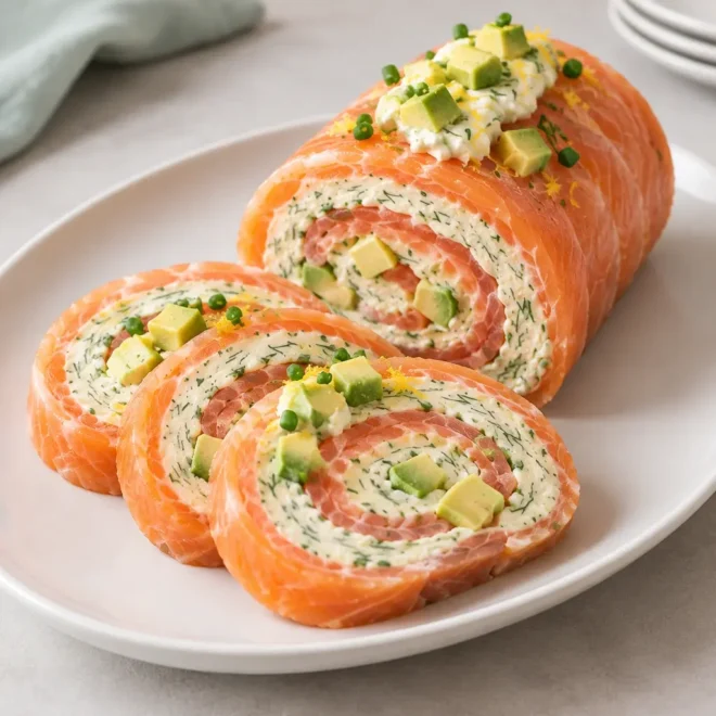 Roulé de saumon fumé recette facile et fraîche