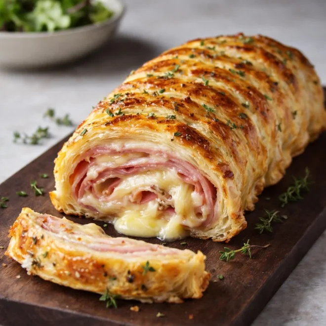 Roulé feuilleté jambon & fromage ultra fondant
