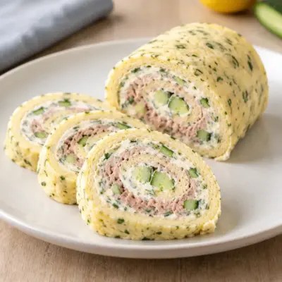 Roulé salé au thon : recette fraîche et facile