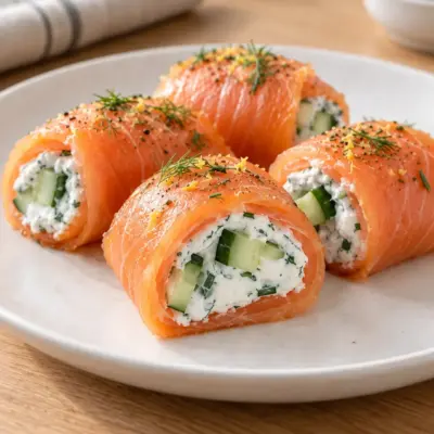 Roulés de saumon fumé : recette facile