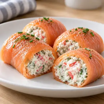 Roulés de saumon fumé : recette facile